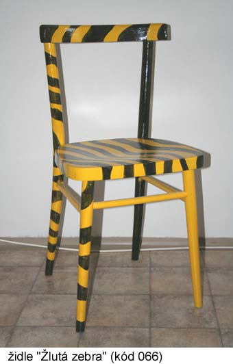 židle "Žlutá zebra"
